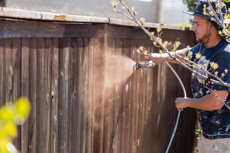 Cedar Fence Staining