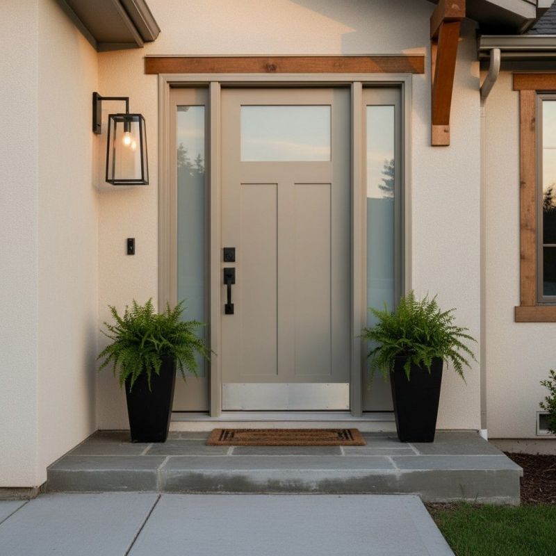 Exterior Door Painting detail