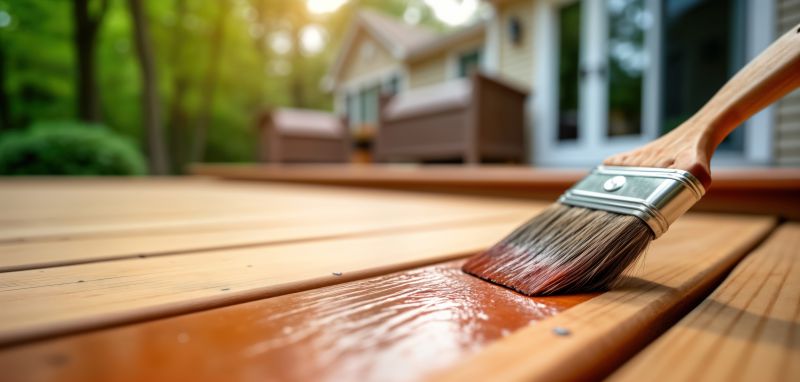 Wood Deck Staining Service detail