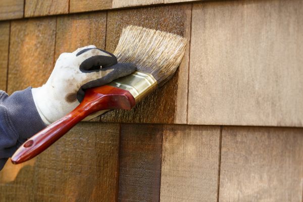 Cedar Siding Staining in Albany