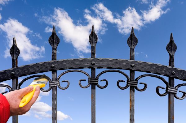 Metal Fence Painting in Albany