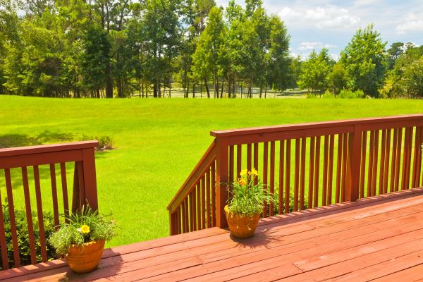 Deck Railing Staining in Albany