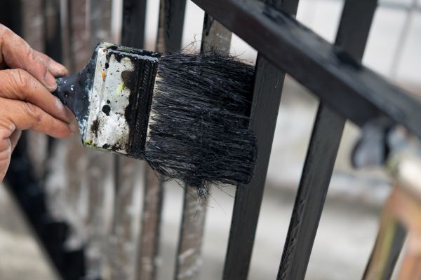 Steel Fence Painting in Albany