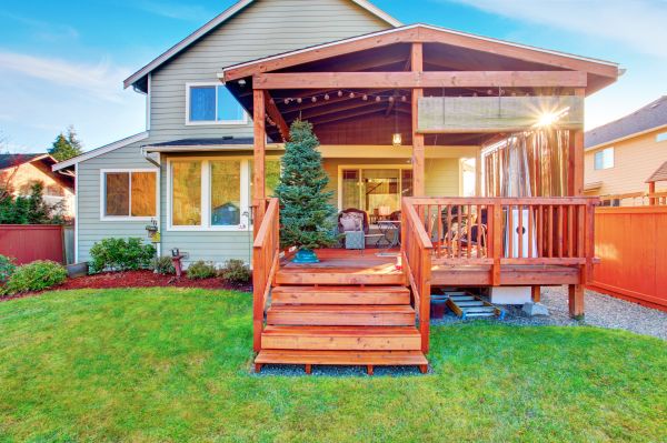 Deck Steps Staining in Albany