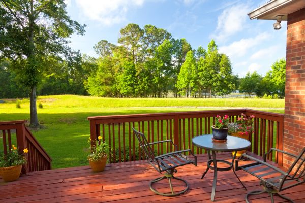 Deck Rail Staining in Albany