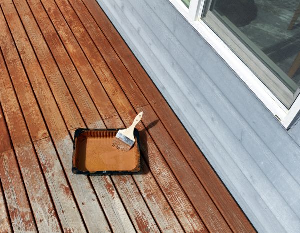 Cedar Deck Staining in Albany
